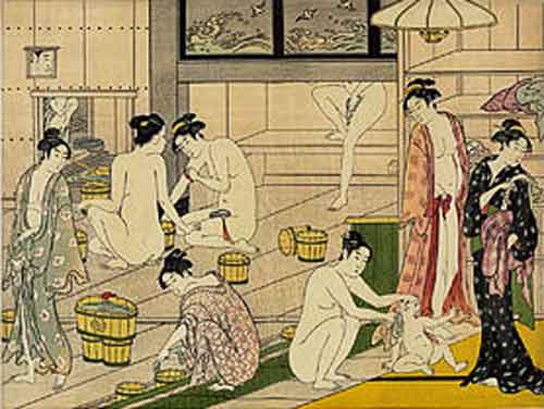Signification Reves hammam-Femmes-aux-bains-Nishiki-e-de-Kiyonaga-1752-1815